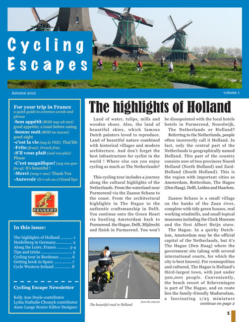 Cycling Escapes Newsletter